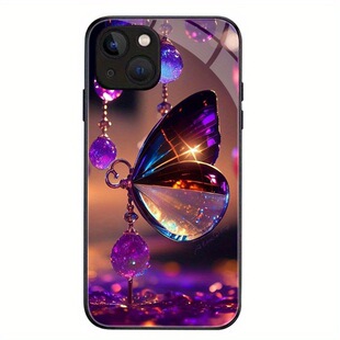 SamsungS25ultra适用16plus26三星S24手机壳23+22加21FE玻璃A56蝴蝶M55女54水晶53case20U高级感15苹果17外14