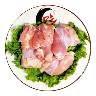 清真去皮去骨鸡腿肉块新鲜冷冻汉堡家商用生鲜脱骨无骨带皮鸡肉排