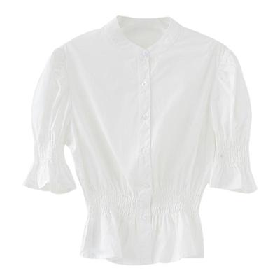 龙喜儿泡泡袖设计感小众衬衫