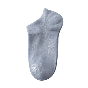 薄款冰丝短袜夏男童女童吸汗防臭袜子女生男生防滑不掉跟儿童船袜
