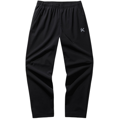 安踏男针织加绒运动直筒裤