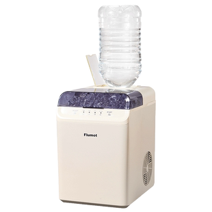 【自营】FLUMOT制冰机小型实心方冰家用全自动商用摆摊奶茶店专用