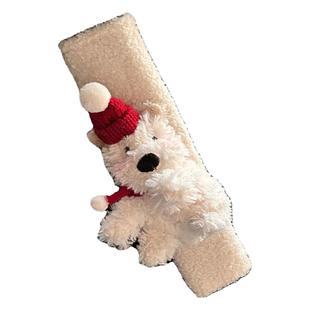 ART CAT 汽车中控屏幕摆件西高地可爱车内装饰车载护肩套潦草玩偶