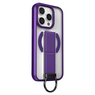 创意指环扣支架适用苹果16promax手机壳magsafe磁吸充电ip16e新款iPhone15腕带式14plus磨砂防滑13全包17外壳