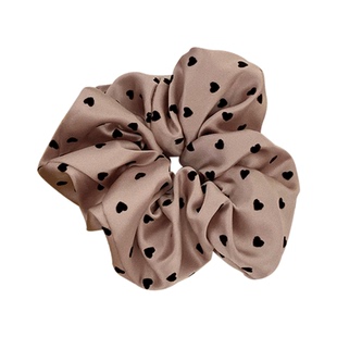 Pree法式缎面爱心气质大肠发圈女发绳高级感头绳2026新款高端发