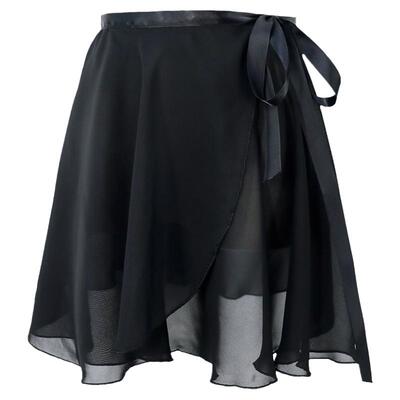 舞蹈裙半身雪纺裙练功服女一片式