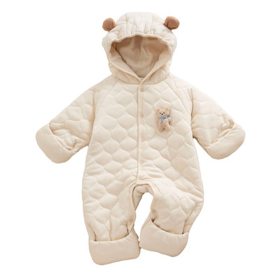 婴儿冬季款加厚外出服夹棉保暖