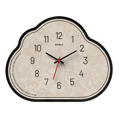 云朵桌面时钟创意摆件客厅电视柜摆放式静音钟表家居饰品摆台座钟