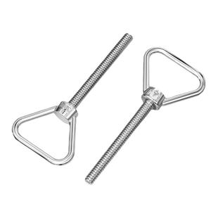 304不锈钢三角吊环螺丝加长带圈螺栓焊接承重特长螺杆M8M10M12M16
