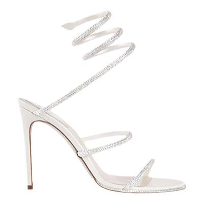 水钻装饰女士凉鞋高跟鞋