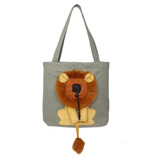 小狮子猫包狮子溜猫袋比熊小型犬出行包猫咪外出包可露头单肩斜挎