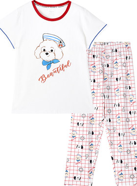 久岁伴女童春夏季休闲家居服套装