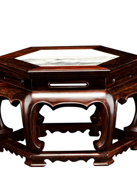 老挝交趾黄檀花盆实木加高底座