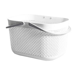 手提洗澡篮子日式浴室洗漱桌面收纳篮塑料篮子收纳浴筐杂物置物篮