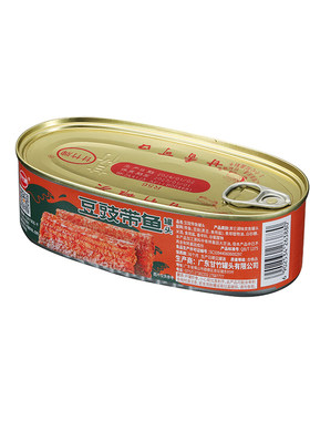 甘竹牌豆豉鲮鱼罐头两个口味罐头