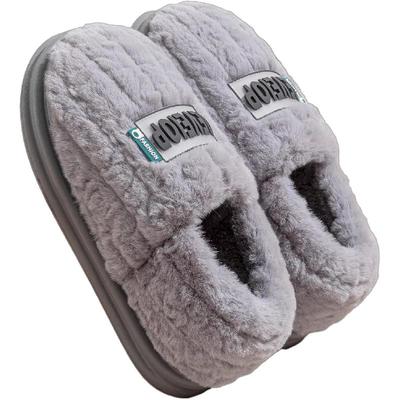 棉拖鞋男款冬季包跟2025新款室内家居保暖加绒加厚毛毛棉鞋男外穿