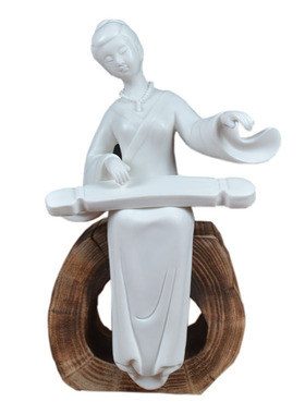 陶瓷雕塑人物古典琵琶女仕女美女