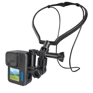 挂脖支架适用GoPro13/12影石Acepro2 X5 X4Air X3大疆Action6/5/4挂脖支架第一人称视角拍摄设备运动相机项圈