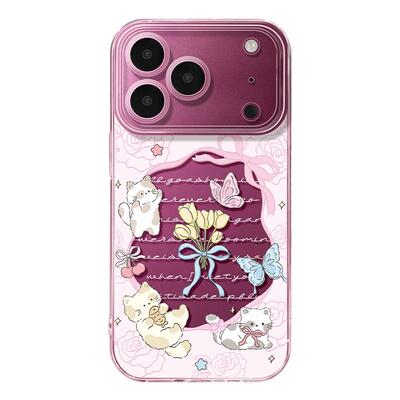 麦虫适用苹果18promax手机壳新款iphone18pro带挂绳17promax可爱13超好看14全包15小猫樱桃红16透明17pro壳12