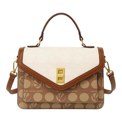 达芙妮Daphne小方包印花轻奢小众高级感包包女式2024新款斜挎包