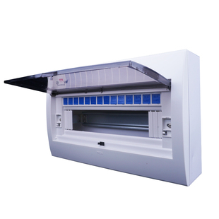 展业BV款铁底塑料盖配电箱10-13位明装暗装开关箱照明强电箱空开