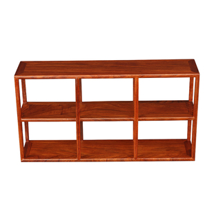 花梨博古架实木桌面茶杯茶具收纳架简约茶室置物架子紫砂壶摆放架