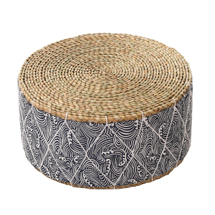 草编蒲团坐垫加厚榻榻米客厅矮坐墩家用小地板矮凳编织圆形飘窗