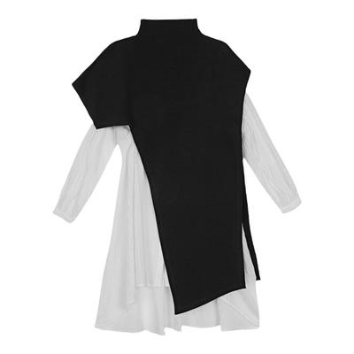 s.deer木耳边两件套连衣裙