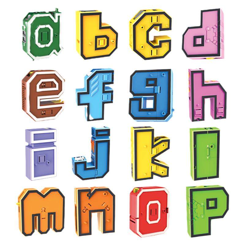 拼音字母变形玩具数字正版礼物男