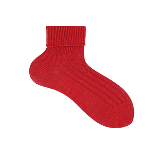 Beeff “圣诞限定”可翻折中筒女袜 长绒棉堆堆袜粗针日系保暖