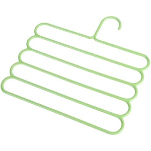 加厚五层裤架收纳神器创意防滑衣架收纳整理架裤夹家用成人裤挂架
