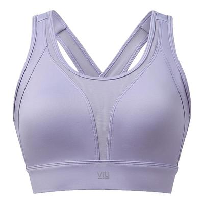 VfU高强度搭扣文胸透气网纱美背运动背心高弹防震跑步健身文胸