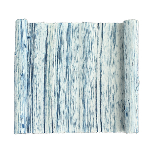 二三米 手工扎染裂织布 植物草木蓝染纯棉包包茶席民宿装饰画面料