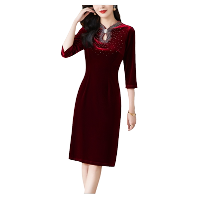 金凯茜宴会礼服修身裙A字优雅