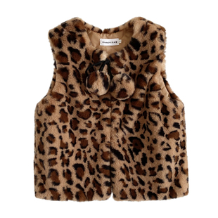 2019韩国女童马甲毛绒保暖仿兔毛皮草背心秋冬款儿童百搭休闲外套