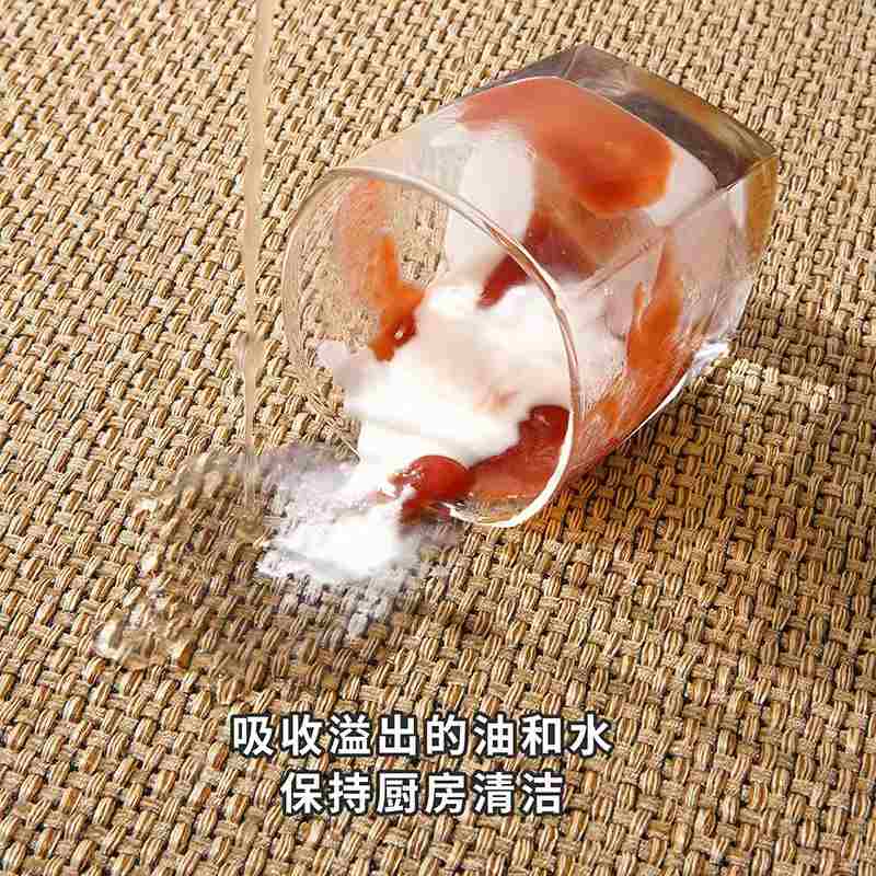 亚麻厨房地垫防滑防油免洗可擦家用长条垫子耐脏门垫吸水脚垫