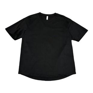 男朋友新款重磅纯棉短袖T恤宽松休闲纯色打底衫潮流百搭弧度圆领T