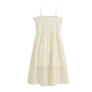 最小的海 花边镂空温柔气质吊带裙高级感小个子中长款内搭打底裙