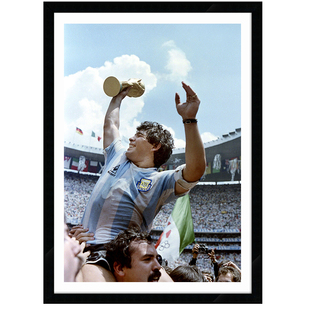 Maradona 马拉多纳 海报装饰画阿根廷国家队足球酒吧复古怀旧挂画