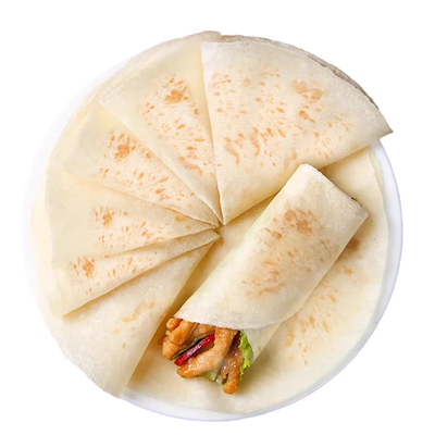 无油春饼0添加即食早餐烙馍卷菜