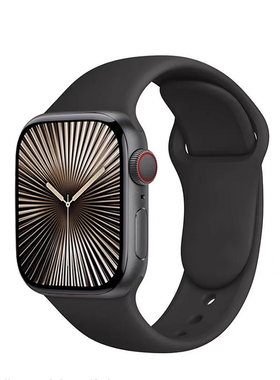 【官方同款】适用苹果iwatchs11表带applewatchs10手表applewatchS9硅胶Ultra官方se表带3正品8男7运动腕表带