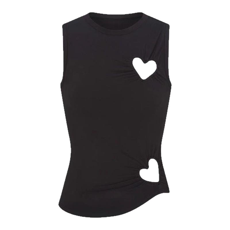 Rose同款skims情人节COTTON JERSEY HEART爱心短袖连衣裙背心套装
