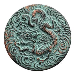 龙腾 日本进口南部铁器生肖龙年印泥印台印章篆刻书法画文房礼物