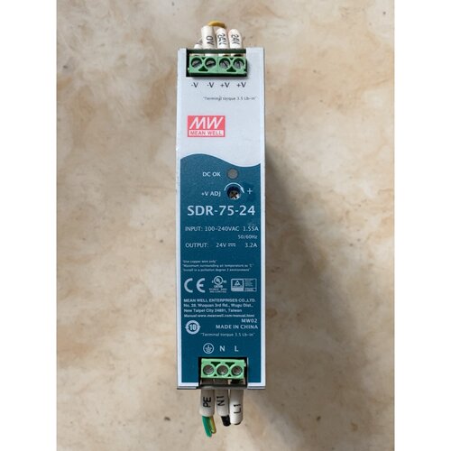询价下单明纬SDR-75-24导轨式开关电源 24V 3.2A 75