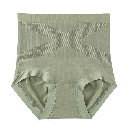 蕉轩黑绷带无痕收腹内裤女士中高腰新款抗菌提臀收小肚子三角裤女