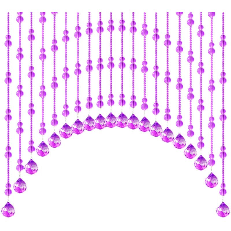 水晶葫芦风水珠帘隔断免打孔门帘