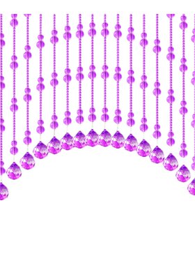 水晶葫芦风水珠帘隔断免打孔门帘
