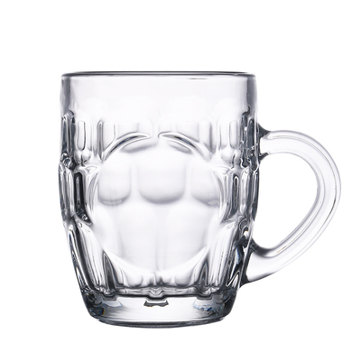 玻璃啤酒杯扎啤网红500ml菠萝杯