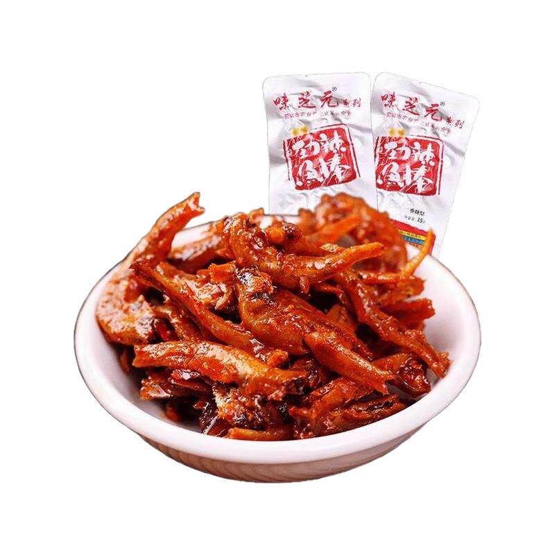 味芝元劲辣鱼棒毛毛鱼变态辣香辣小鱼干湖南特产麻辣即食小包装