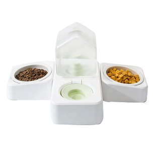 猫咪饮水机流动不插电喂食器自动喂水碗不湿嘴狗狗饮水器